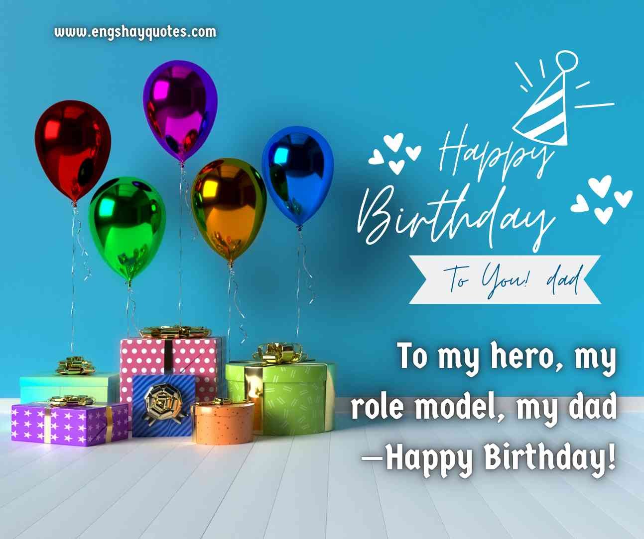 Father Birthday Messages in English- EngShayQuotes