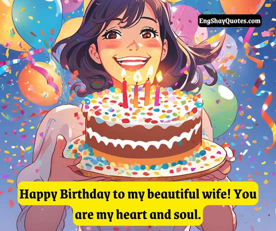 Happy Birthday Wishes For Wife in English